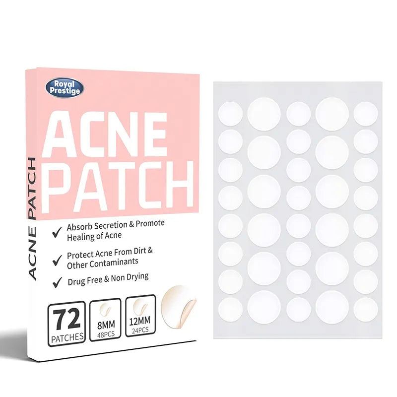 2x1 PARCHES INVISIBLES PARA EL ACNÉ IMPERMEABLES - 72 UNIDADES