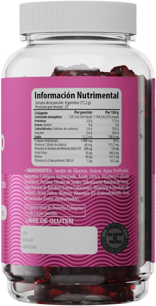 ✨ Colágeno 3 en 1 - Gomitas Premium para Cabello, Piel y Uñas (60 unidades)