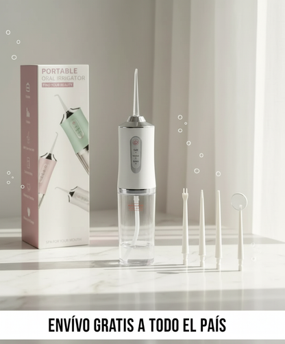 Irrigador Bucal Portátil AquaClean Pro - Limpieza Dental Profesional