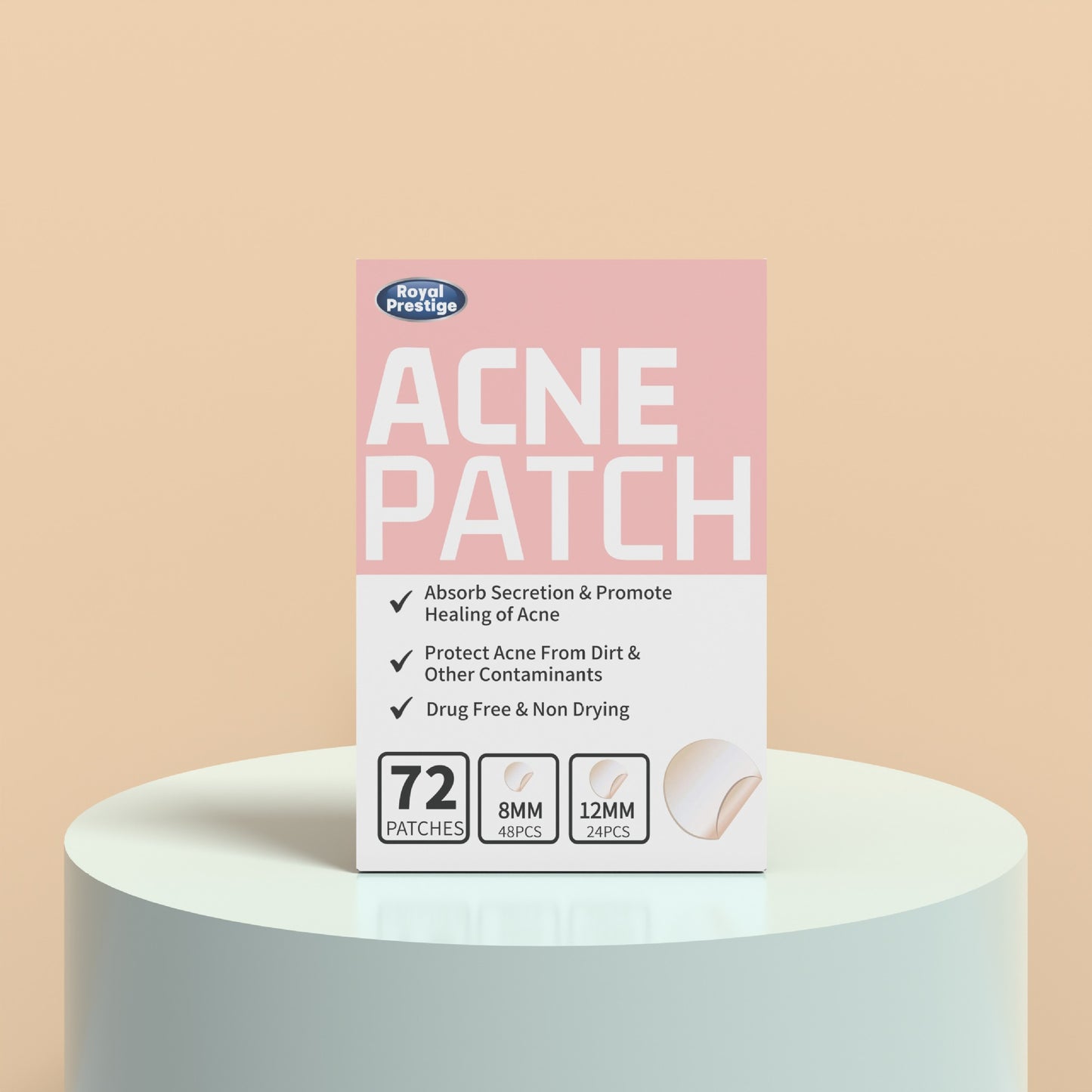 2x1 PARCHES INVISIBLES PARA EL ACNÉ IMPERMEABLES - 72 UNIDADES